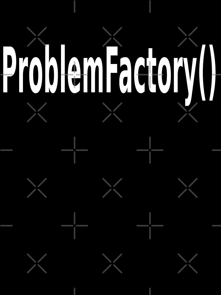 Thumbnail 7 of 7, Oversized T-Shirt, ProblemFactory() - Programmer Humor for Java Developers designed and sold by ramiro.