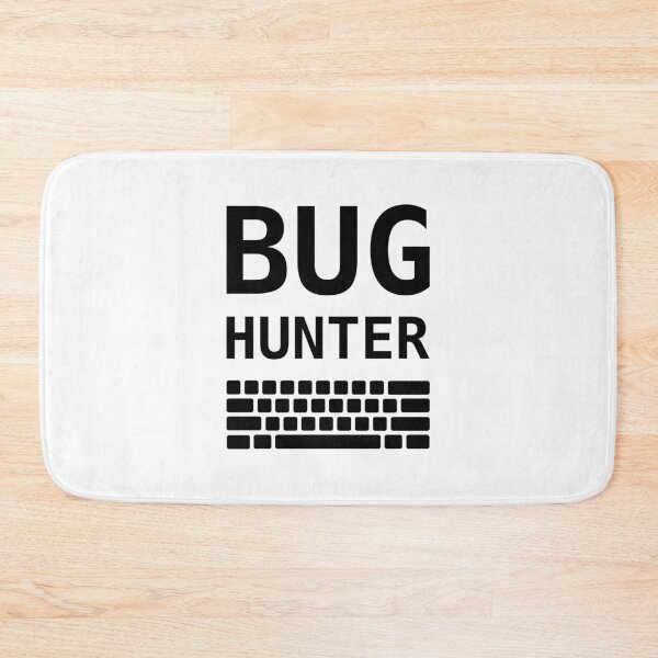Item preview, BUG HUNTER with Keyboard - Black Design for Test Engineers designed and sold by ramiro.