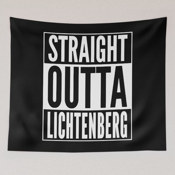 Item preview, Straight Outta Lichtenberg Berlin Germany Neighborhood White Design designed and sold by ramiro.