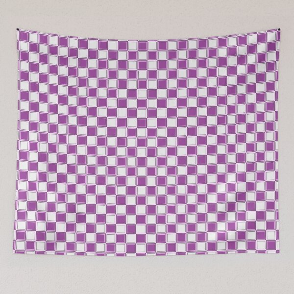 Item preview, Lined Checkered Purple and White  designed and sold by lornakay.