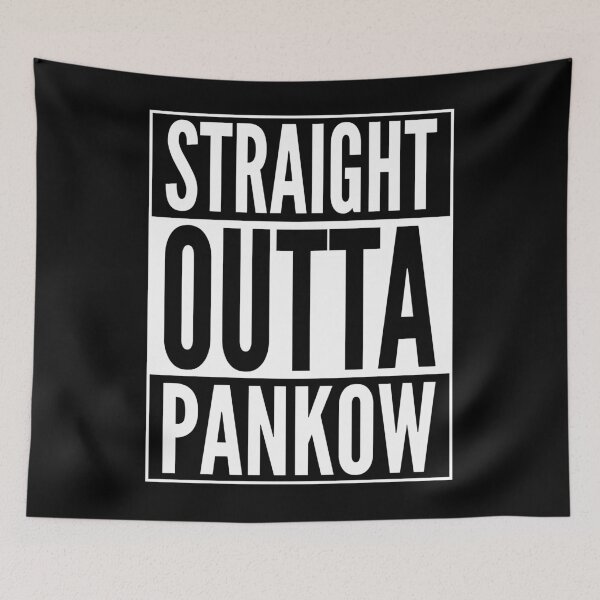 Item preview, Straight Outta Pankow Berlin Germany Neighborhood White Design designed and sold by ramiro.
