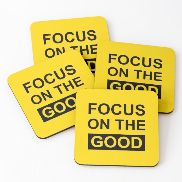 Item preview, Focus On The Good | Positive Mental Attitude (Yellow) designed and sold by 4wordsmovement.