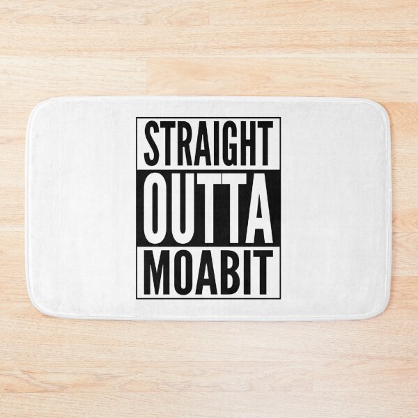 Item preview, Straight Outta Moabit Berlin Germany Neighborhood Black Design designed and sold by ramiro.