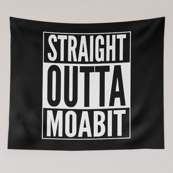 Item preview, Straight Outta Moabit Berlin Germany Neighborhood White Design designed and sold by ramiro.
