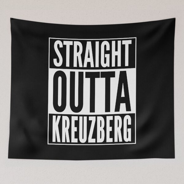 Item preview, Straight Outta Kreuzberg Berlin Punk Neighborhood White Design designed and sold by ramiro.