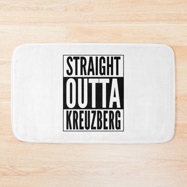 Item preview, Straight Outta Kreuzberg Berlin Punk Neighborhood Black Design designed and sold by ramiro.