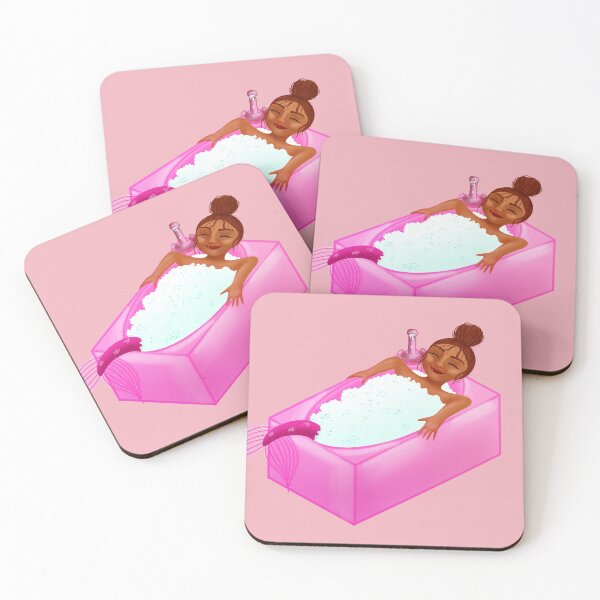 Item preview, Mermaid bubble bath pink designed and sold by littlemooart.