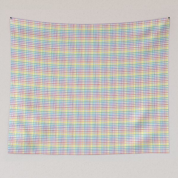 Item preview, Pinstripe Rainbow Weave White designed and sold by lornakay.