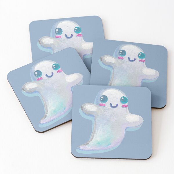 Item preview, Cute Kawaii Ghostie with Shadow designed and sold by RobertPhelpsArt.