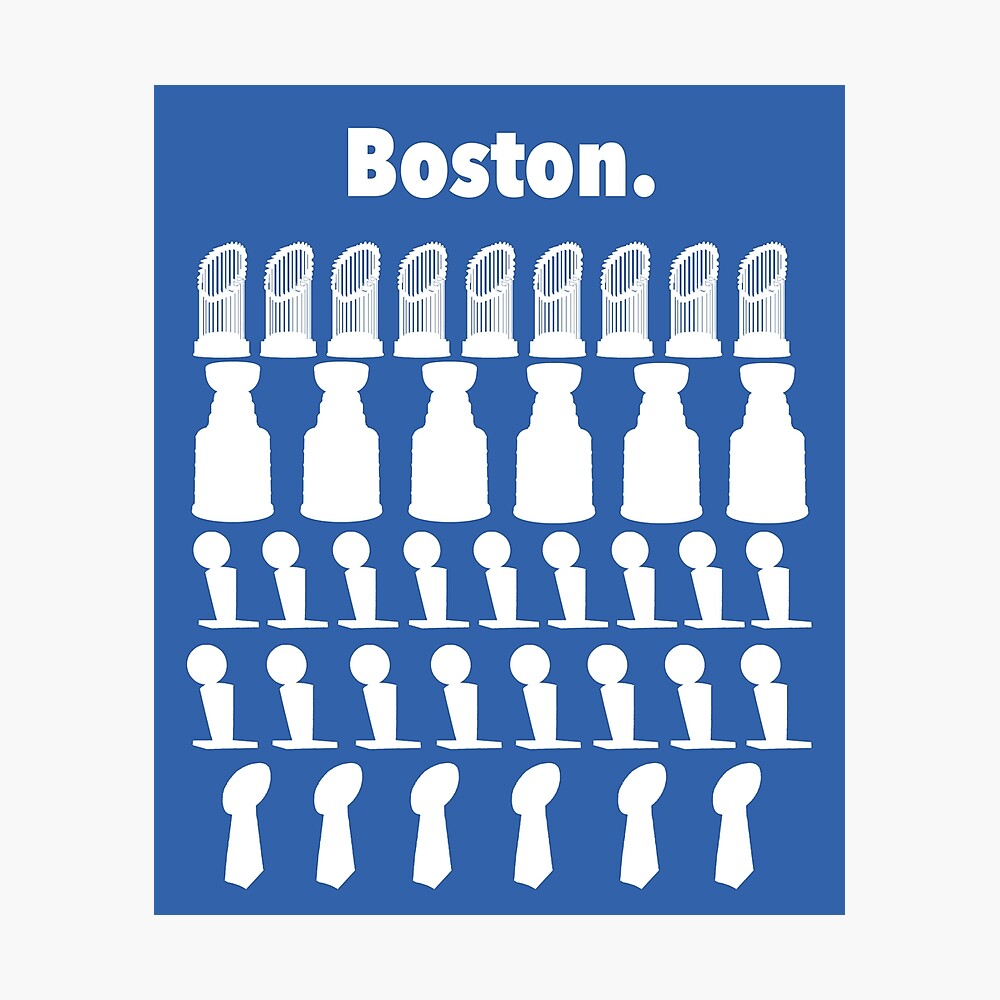 Boston Championship Sports Teams Poster, New England Patriots
