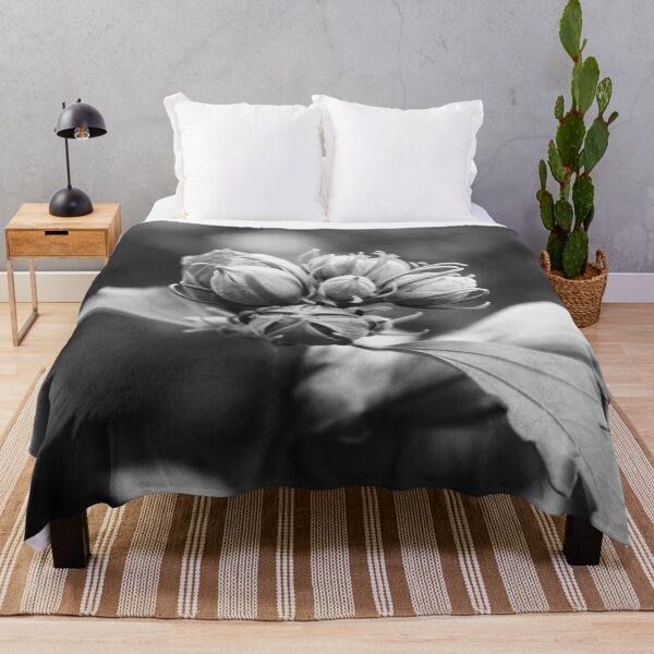 Item preview, Purple Flower Bud Black and White designed and sold by Lydia Planalp.