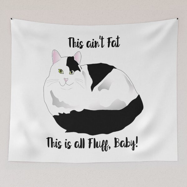 Item preview, Humorous Fluffy Cat designed and sold by Poetic Patterns Studio.