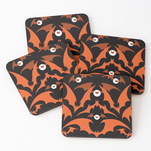 Item preview, Batty Print - Orange V1 designed and sold by Penelope Barbalios.