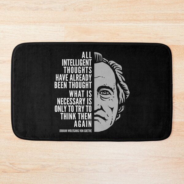 Item preview, Johann Wolfgang Von Goethe Inspirational Quote: All Intelligent Thoughts designed and sold by Elvin Dantes.