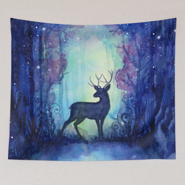 Item preview, Reindeer in Magical Forest designed and sold by Olga Shvartsur.