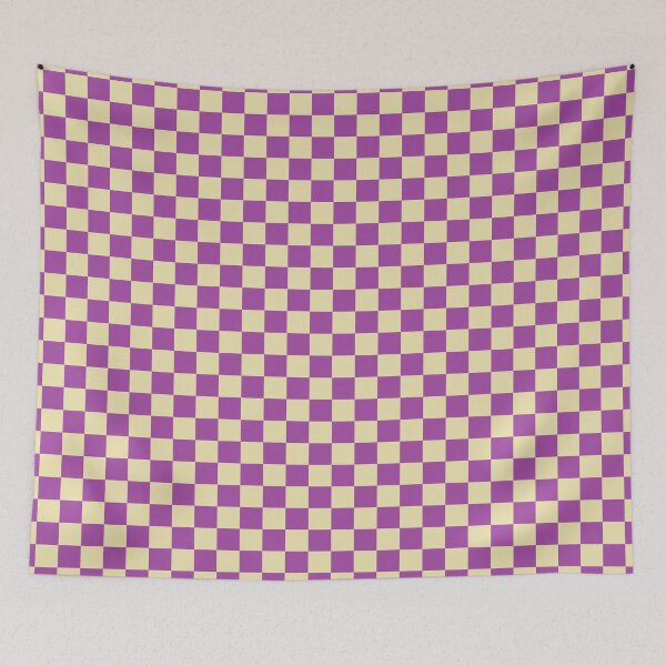 Item preview, Checkered Purple and Beige  designed and sold by lornakay.