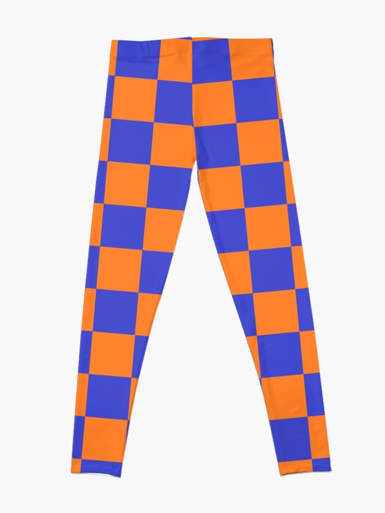 Alternate view of Checkered Blue and Orange Leggings