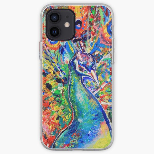 Colourful Peacock iPhone Soft Case