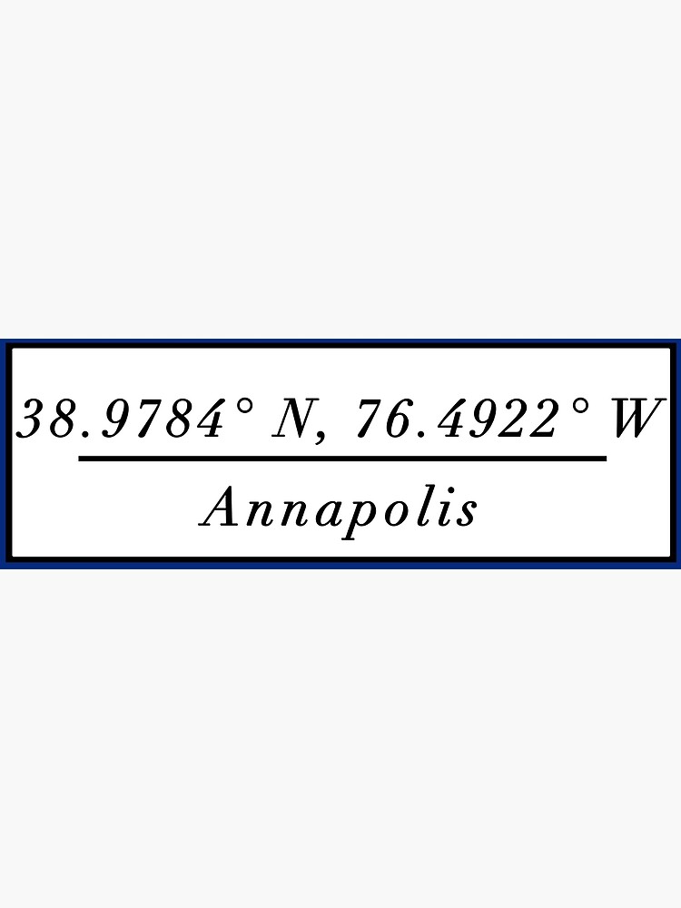 "Annapolis " Poster by cocreations Redbubble