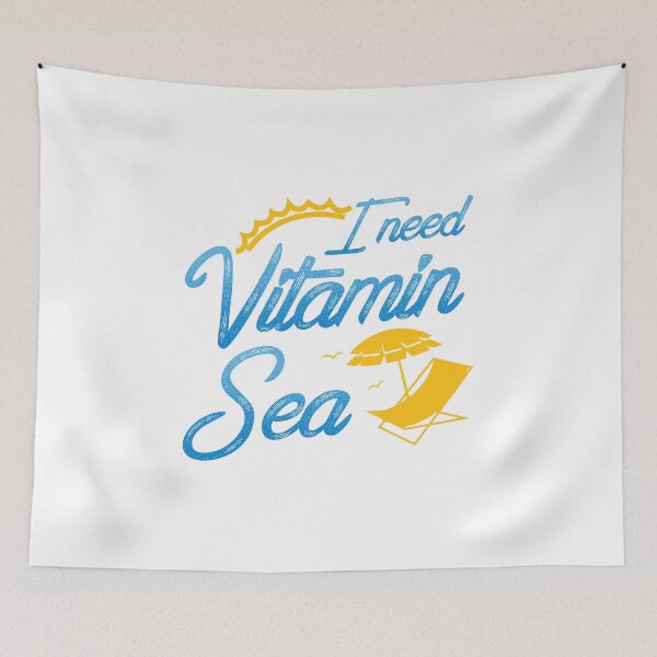 Item preview, Vacation Beach Gift Idea - I Need Vitamin C Sea Pun  designed and sold by phoxydesign.