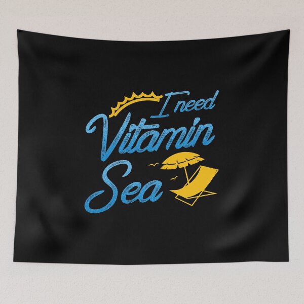 Item preview, Vacation Beach Gift Idea - I Need Vitamin C Sea Pun  designed and sold by phoxydesign.