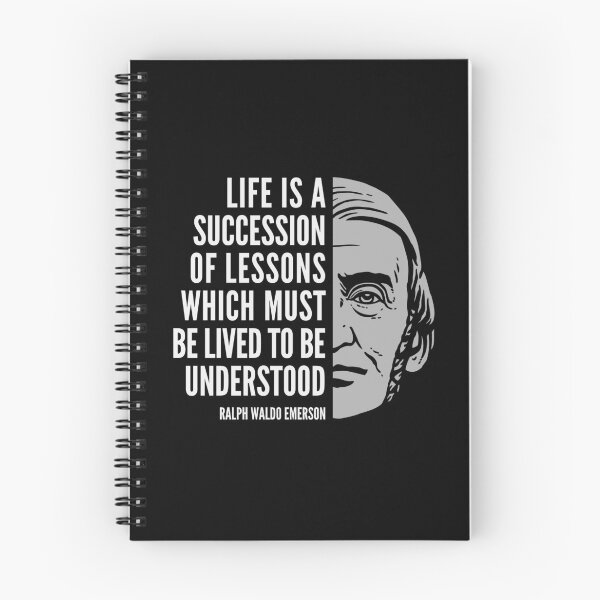 Item preview, Ralph Waldo Emerson Inspirational Quote: Life is a Succession of Lessons designed and sold by Elvin Dantes.