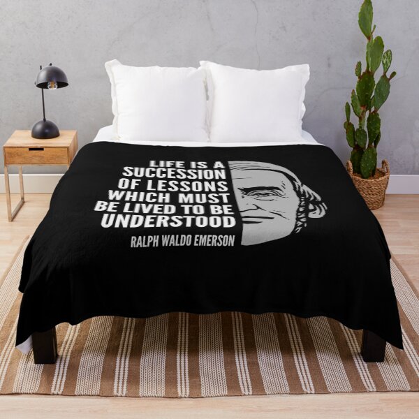 Item preview, Ralph Waldo Emerson Inspirational Quote: Life is a Succession of Lessons designed and sold by Elvin Dantes.