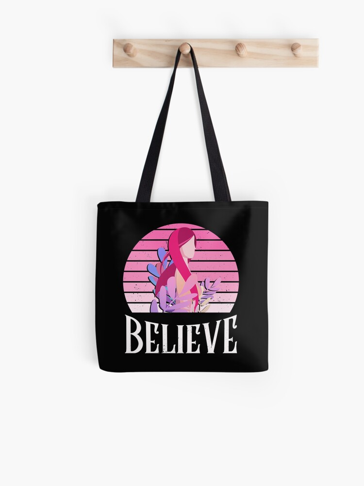 pink ribbon tote bags