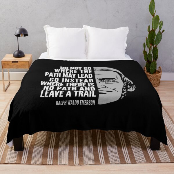 Item preview, Ralph Waldo Emerson Inspirational Quote: Do Not Go Where the Path May Lead designed and sold by Elvin Dantes.