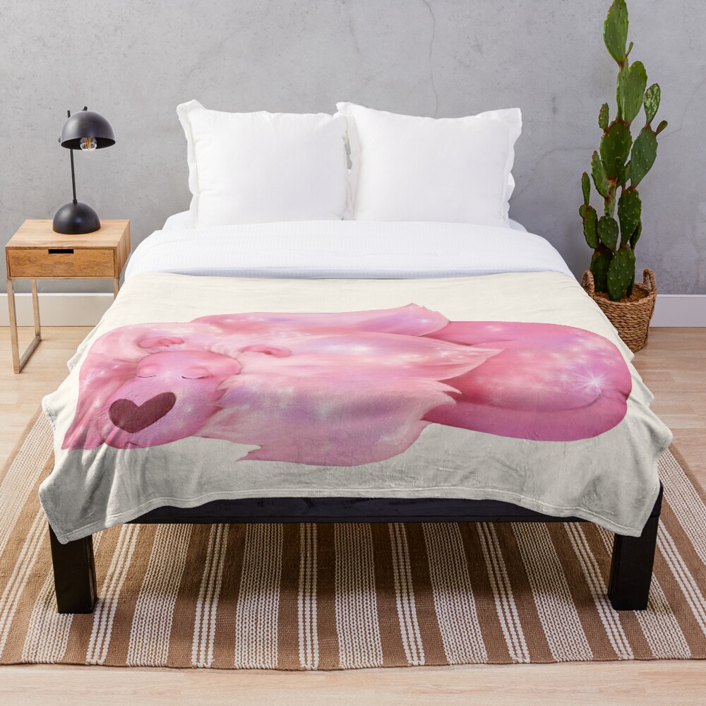 Sleeping Lion - Steven Universe Throw Blanket