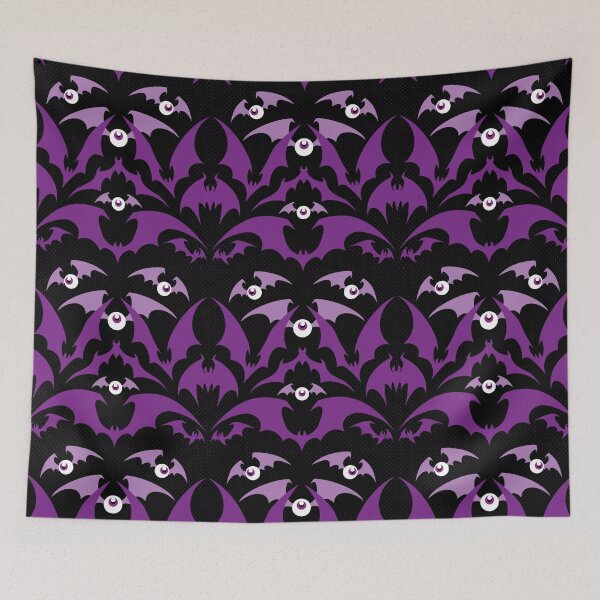 Item preview, Batty Print - Purple V1 designed and sold by Penelope Barbalios.
