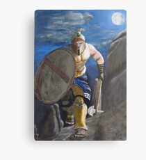 Spartan Warrior, One of the three hundred. (at Night) Metal Print