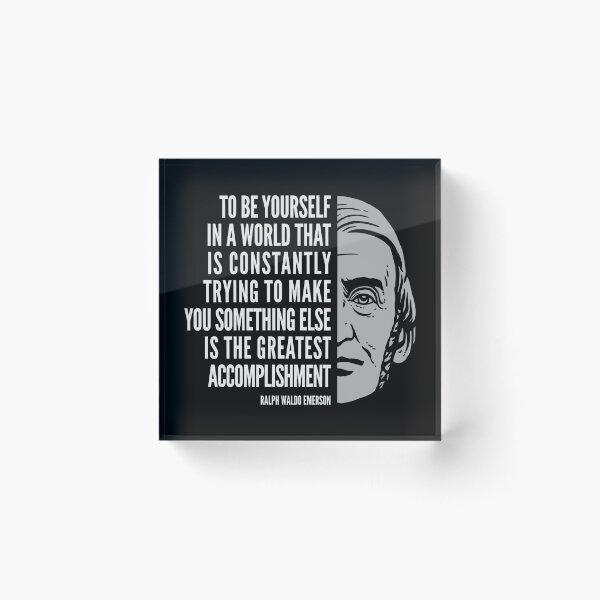 Item preview, Ralph Waldo Emerson Inspirational Quote: To Be Yourself designed and sold by Elvin Dantes.