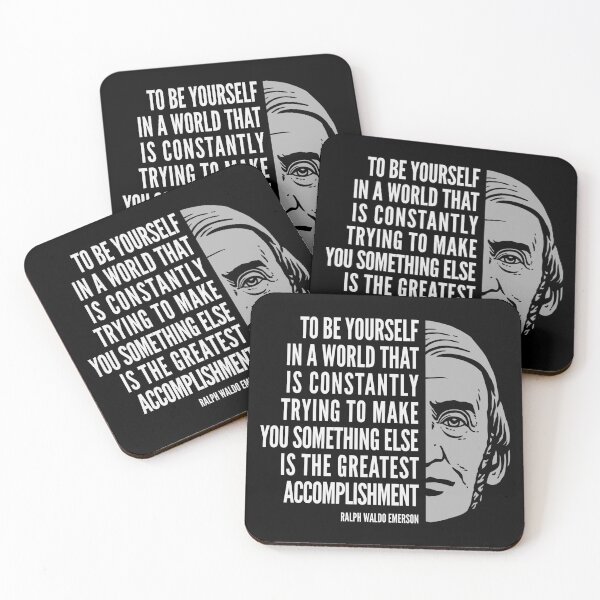 Item preview, Ralph Waldo Emerson Inspirational Quote: To Be Yourself designed and sold by Elvin Dantes.