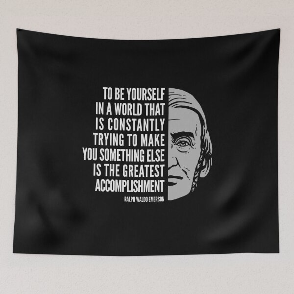 Item preview, Ralph Waldo Emerson Inspirational Quote: To Be Yourself designed and sold by Elvin Dantes.