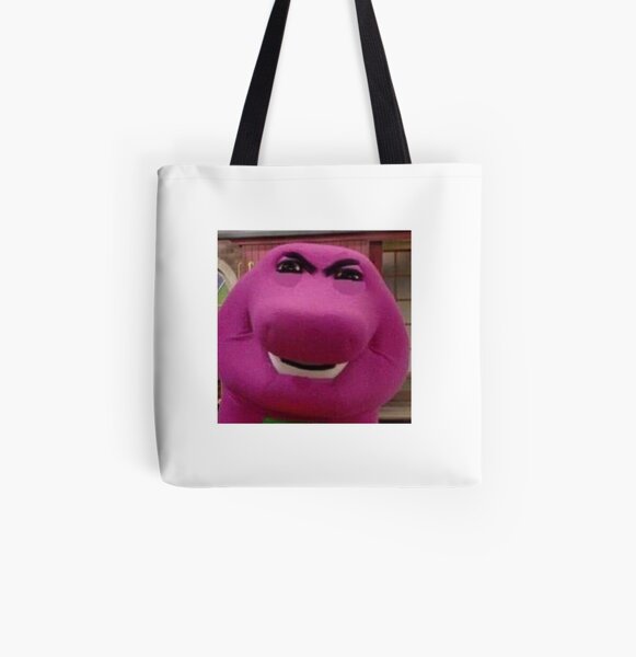 Barney Meme Tote Bags Redbubble - ugly barney roblox