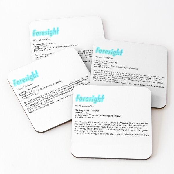 Item preview, D&D Spell: Foresight designed and sold by Judge-Hatchet.