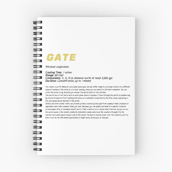 Item preview, D&D Spell: Gate designed and sold by Judge-Hatchet.