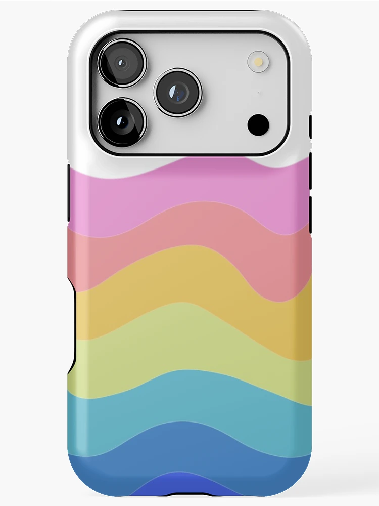 Thumbnail 1 of 4, iPhone Case, Colorful waves designed and sold by FunkyPattern.