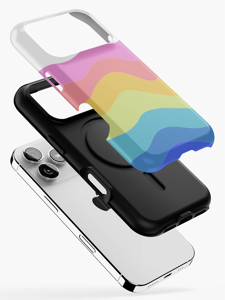 Thumbnail 2 of 4, iPhone Case, Colorful waves designed and sold by FunkyPattern.