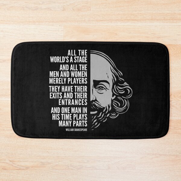 Item preview, William Shakespeare Inspirational Quote: All The World’s A Stage designed and sold by Elvin Dantes.