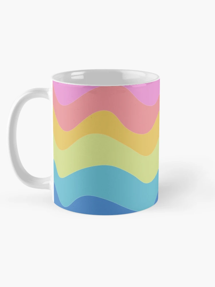 Thumbnail 5 of 6, Coffee Mug, Colorful waves designed and sold by FunkyPattern.