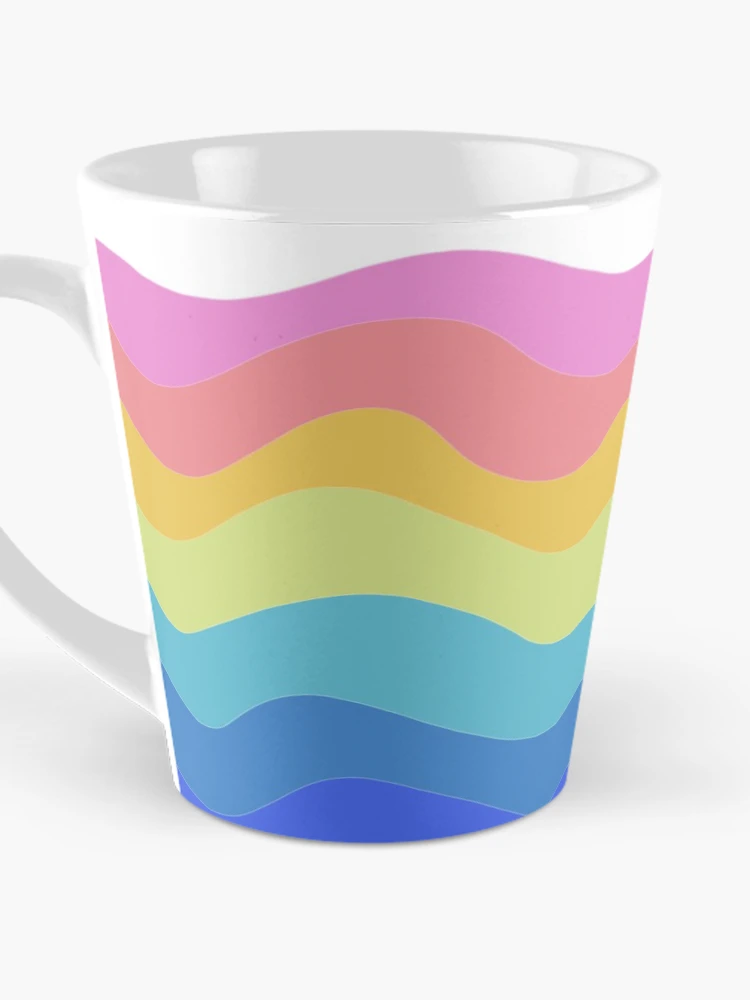 Thumbnail 3 of 4, Coffee Mug, Colorful waves designed and sold by FunkyPattern.