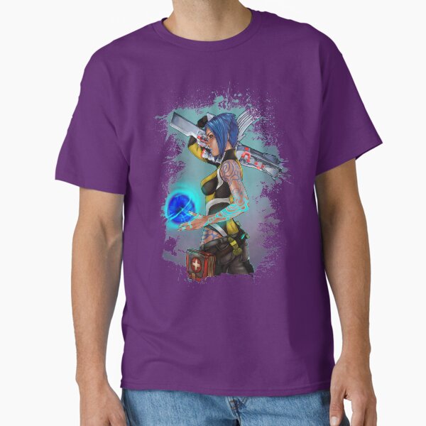 Vista previa del artículo con la obra «Borderlands 2 Maya the Siren Splatter Tee», diseñado y vendido por Jennette Brown.
