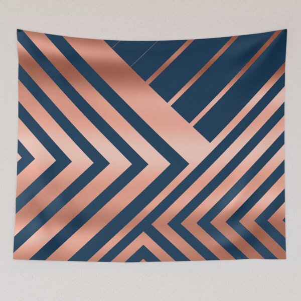 Item preview, Navy and Rose Gold Luxe designed and sold by UrbanEpiphany.