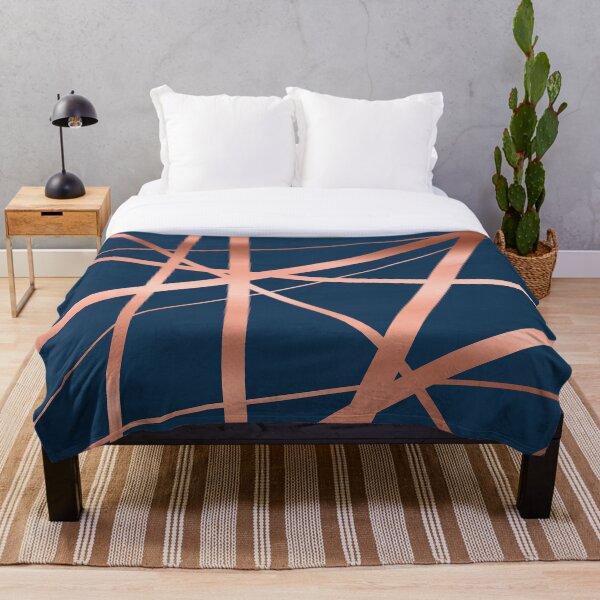 Geometric Lines Throw Blanket
