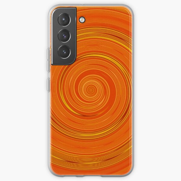 Re-Created Spin Painting (Orange) by Robert S. Lee  Samsung Galaxy Soft Case