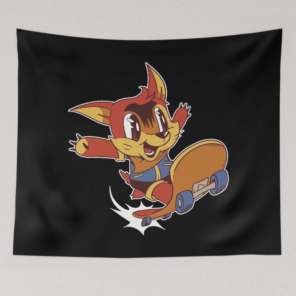 Item preview, Little fox with skateboard. designed and sold by emphatic.