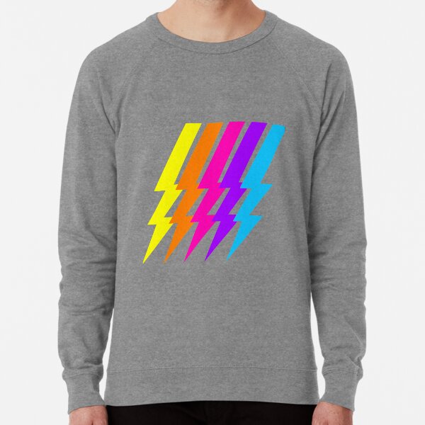 Neon Rainbow lightning bolt