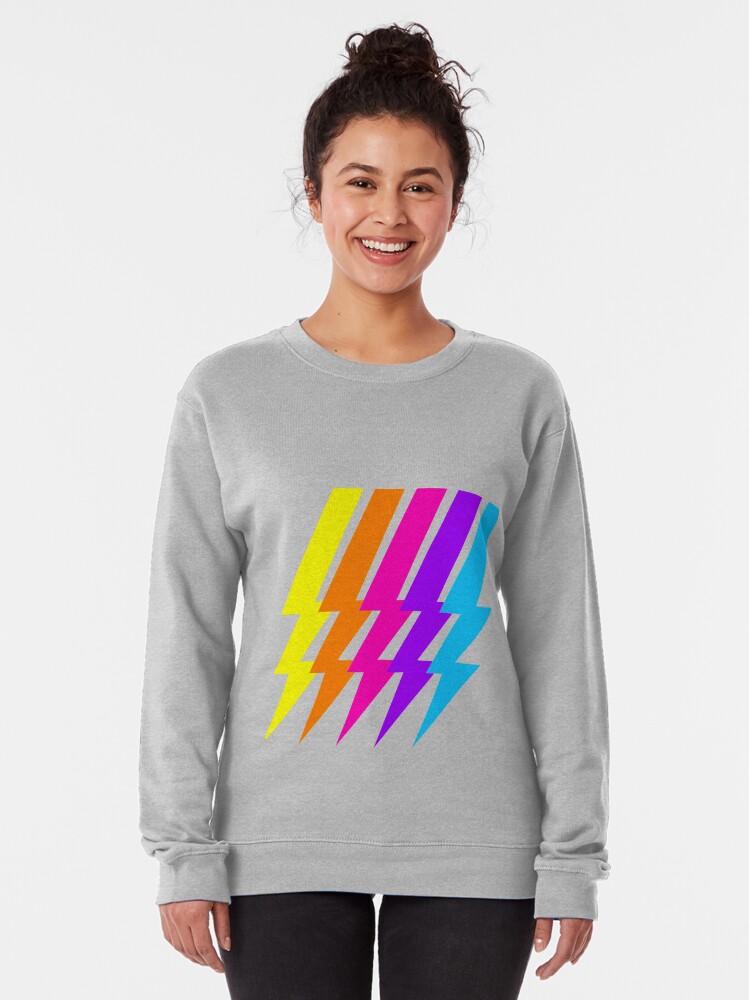 rainbow lightning bolt sweater